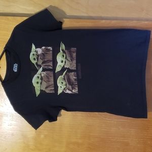 Star Wars Baby Yoda Black Short Sleeve T-shirt